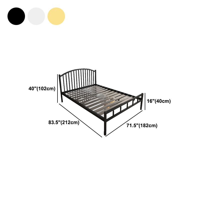 Letto in acciaio inossidabile, 40,15 pollici con testiera e pedana