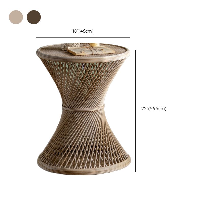 Rustic Corner Table Round Pedestal Distressed Accent Side Table Clearhalo 'Coffee & Accent Tables' 'End & Side Tables' 'end_side_tables' 'furn' 'furn_end_side_tables' 'Furniture' 'Living Room Furniture' 1200x1200_220205e9-8736-4b75-9f17-920731655e35