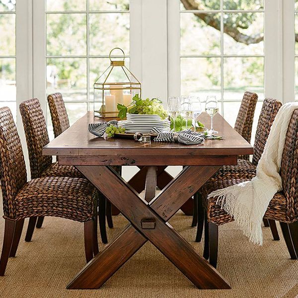Rectangle Mid-Century Dining Table Brown Tone Fixed Table with Pinewood Solid Wood Clearhalo ' dining_table' 'Dining Tables & Seating' 'Dining Tables' 'furn' 'furn_dining_table' 'Furniture' 'furniture_dining_table' 'Kitchen & Dining Furniture' 'kitchen&dining_furn' 'kitchen' 'kitchen_dining_table' 1200x1200_2202077e-c9de-4a35-9292-8a847b255d7e