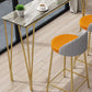 41.3-inch Marble Top Table Modern Style Bistro Pub Table with Four Legs Clearhalo 'Bar Furniture' 'Bar Tables' 'bar_tables' 'furn' 'furn_bar_tables' 'Furniture' 'Kitchen & Dining Furniture' 1200x1200_2202c0f2-4b20-41c1-a7a9-dd2ce4883982