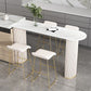 Modern 1/2/5 Pieces Bar Table Stone Counter Table with High Stools for Dining Room Clearhalo 'Bar Furniture' 'furn' 'furn_home_bar_bar_sets' 'Furniture' 'Home Bars & Bar Sets' 'home_bar_bar_sets' 'Kitchen & Dining Furniture' 1200x1200_22034a9f-9170-4c26-ada2-f15f50e01a2e