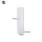 White Contemporary Non-Hanging Armoire Steel Home Cabinet with Door Clearhalo 'Armoires & Wardrobes' 'armoires_wardrobes' 'Bedroom Furniture' 'furn' 'furn_armoires_wardrobes' 'Furniture' 1200x1200_2205a2c4-d75d-49ba-9d31-26f50f664322