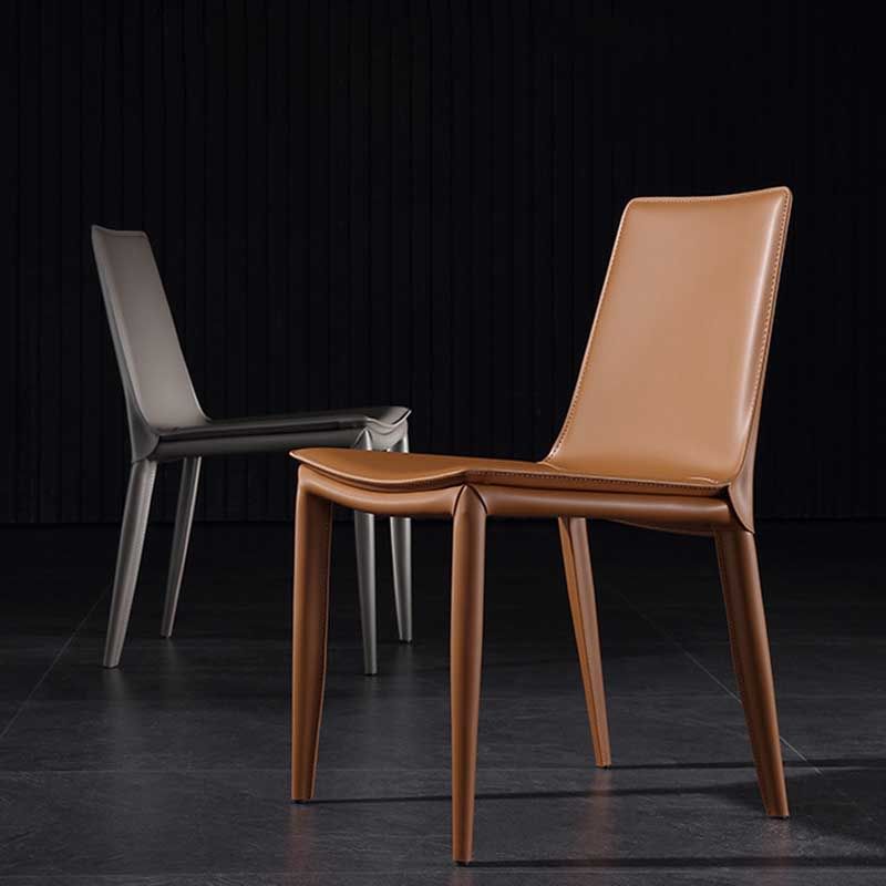 Contemporary Kitchen PU Leather Dining Side Chair Parson Dining Side Chair Clearhalo ' kitchen&dining_furn' 'Dining Chairs' 'Dining Tables & Seating' 'dining_chair' 'furn' 'furn_dining_chair' 'Furniture' 'furniture_dining_chair' 'Kitchen & Dining Furniture' 'kitchen' 1200x1200_2205d0c3-a5d9-4929-8708-4262c163d960