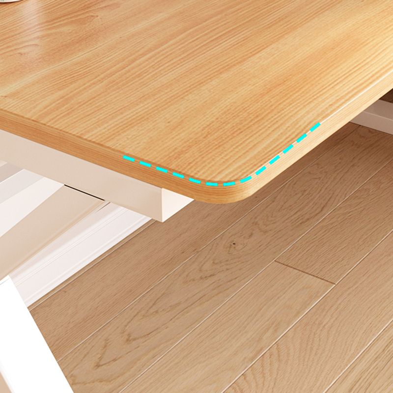 Contemporary Dormitory Writing Desk Sled Base Office Desk with Storage Shelves Clearhalo 'furn' 'furn_office_desk' 'Furniture' 'Office Desks' 'Office Furniture' 'office_desk' 1200x1200_22067954-eeec-455e-8835-01f97875be5f