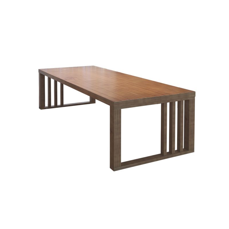 Modern 29.53" Tall Office Desk Solid Wood Rectangular Writing Desk Clearhalo 'furn' 'furn_office_desk' 'Furniture' 'Office Desks' 'Office Furniture' 'office_desk' 1200x1200_2206cd06-e4bd-40f7-b363-a7cf6da2b425