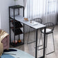 Glam Bar Table Set 1/2/3 Pcs Storage Bar Table with Bar Stools Clearhalo 'Bar Furniture' 'furn' 'furn_home_bar_bar_sets' 'Furniture' 'Home Bars & Bar Sets' 'home_bar_bar_sets' 'Kitchen & Dining Furniture' 1200x1200_220860c1-106a-4c92-b63e-62ecac18f98e