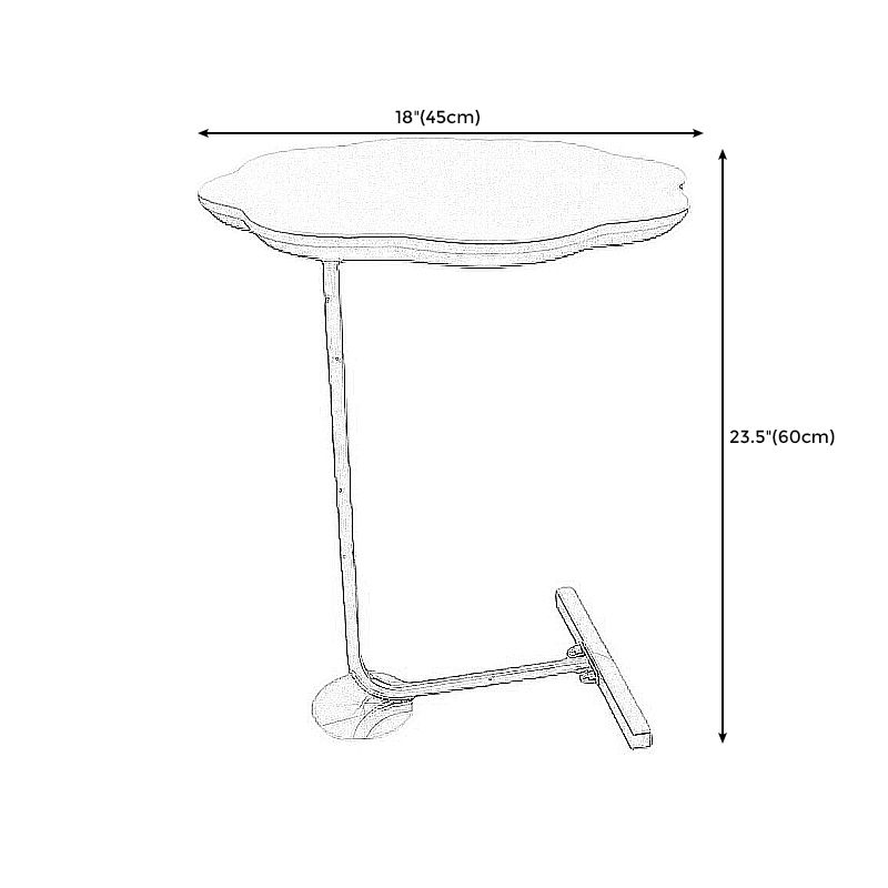 24,4 "tavolo laterale del piedistallo mentale alto nero/bianco/grigio tavolo di fascia alta a forma naturale naturale