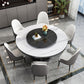 Modern Rubberwood Home Table Round Pedestal Convertible Dining Table Clearhalo 'Dining Tables & Seating' 'Dining Tables' 'dining_table' 'furn' 'furn_dining_table' 'Furniture' 'furniture_dining_table' 'Kitchen & Dining Furniture' 'kitchen' 'kitchen_dining_table' 1200x1200_22096faf-b80a-4051-8143-f9cd18308187
