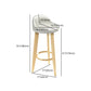 Contemporary Solid Wood Barstool Indoor Bar Stool with Cushion and Low Back Clearhalo 'Bar Furniture' 'Bar Stools' 'bar_stools' 'furn' 'furn_bar_stools' 'furniture_bar_stools' 'Kitchen & Dining Furniture' 'kitchen&dining_furn' 'kitchen' 'kitchen_furn' Furniture' 1200x1200_220bc848-cf84-4d16-8940-8a2857e0a6ce