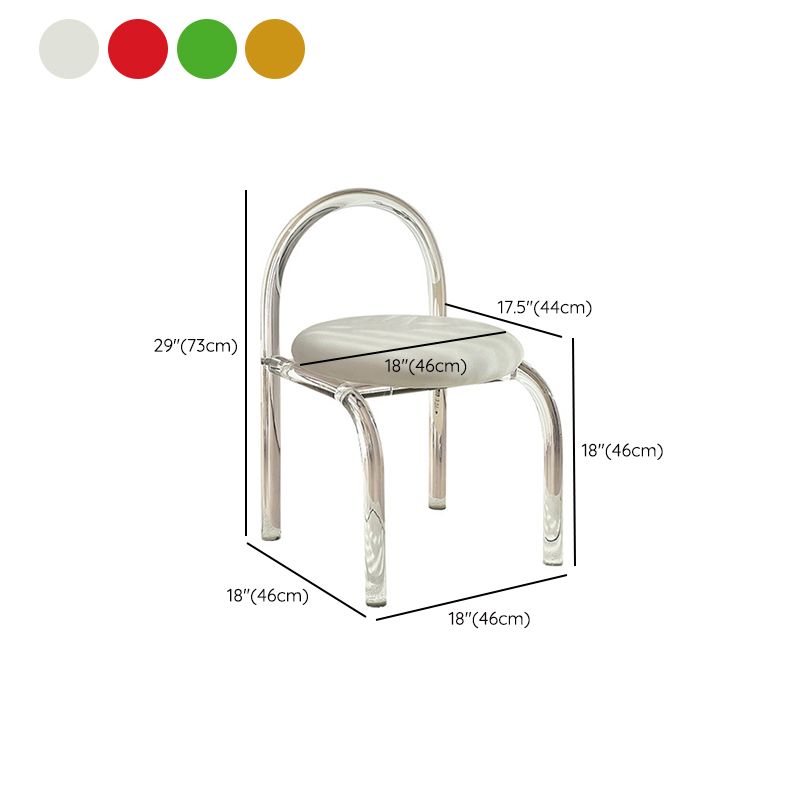 Modern Simple Side Chair Plastic Frame Side Dining Chair for Home Use Clearhalo 'Dining Chairs' 'Dining Tables & Seating' 'dining_chair' 'furn' 'furn_dining_chair' 'Furniture' 'Kitchen & Dining Furniture' 1200x1200_220c1393-64ac-4be8-ae86-a923f25a5135