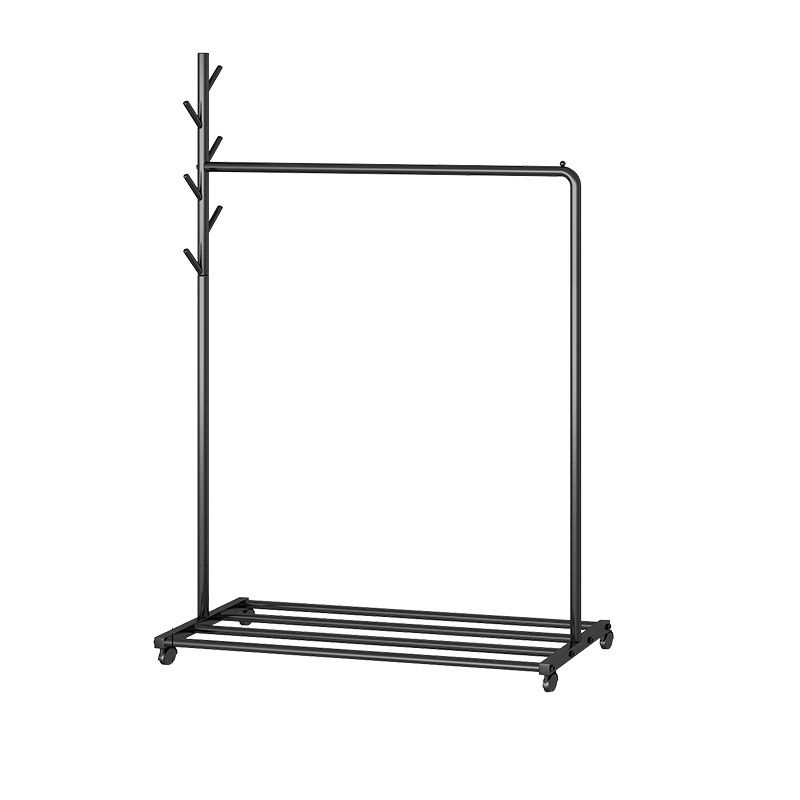 Estante de metal contemporáneo estante para colgar y ganchos