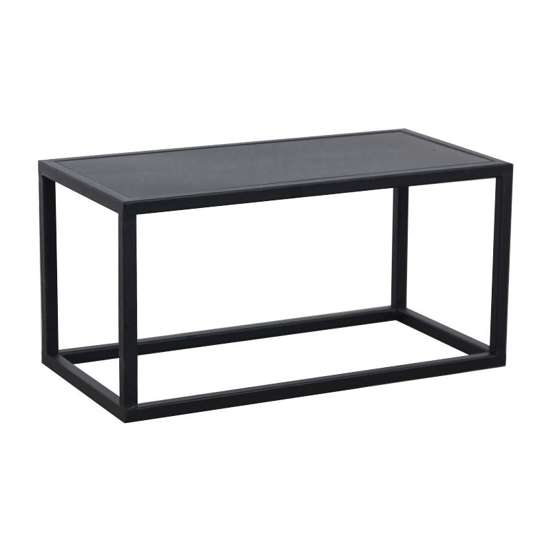 Mesa de deslizamiento de extremo de metal de mediados de siglo Mesa de esquina de sofá marco minimalista