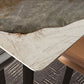 Modern Rectangle Table Sintered Stone Table with Metal Legs for Kitchen Clearhalo 'Dining Tables & Seating' 'Dining Tables' 'dining_table' 'furn' 'furn_dining_table' 'Furniture' 'Kitchen & Dining Furniture' 1200x1200_220d7323-71dd-440b-8a1a-a7d51fdb9296