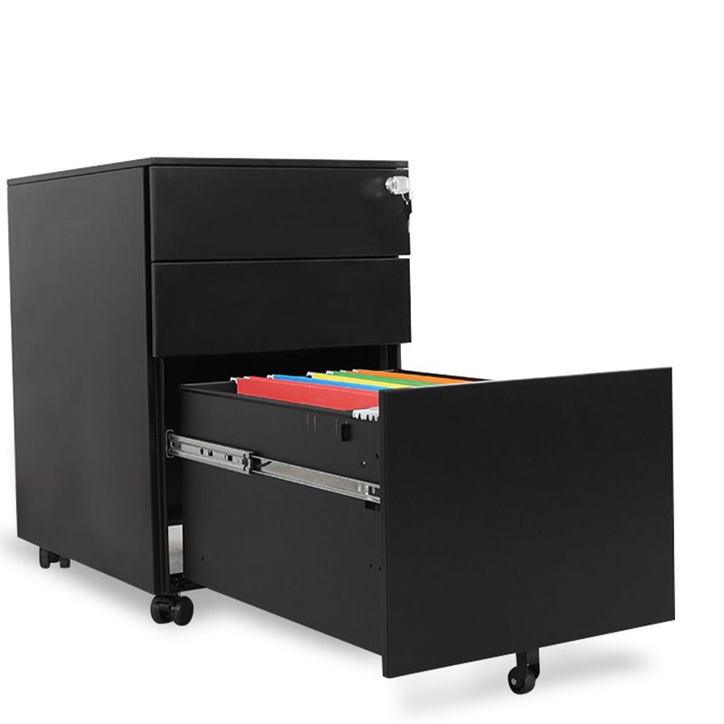 Armoires de fichiers contemporaines de fichier en acier de fichier piédestal avec bureau de verrouillage