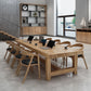 Pine Wood Rectangular Writing Desk Natural Contemporary Desk