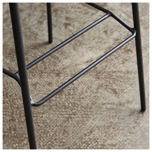 Industrial Black Counter Stools Iron Upholstered Bar Stools Bristol with Bucket Seat Clearhalo 'Bar Furniture' 'Bar Stools' 'bar_stools' 'furniture_bar_stools' 'Kitchen & Dining Furniture' 'kitchen&dining_furn' 'kitchen' 'kitchen_furn' Furniture' 1200x1200_22116f39-891f-4a11-a15a-52ffe2a447e0