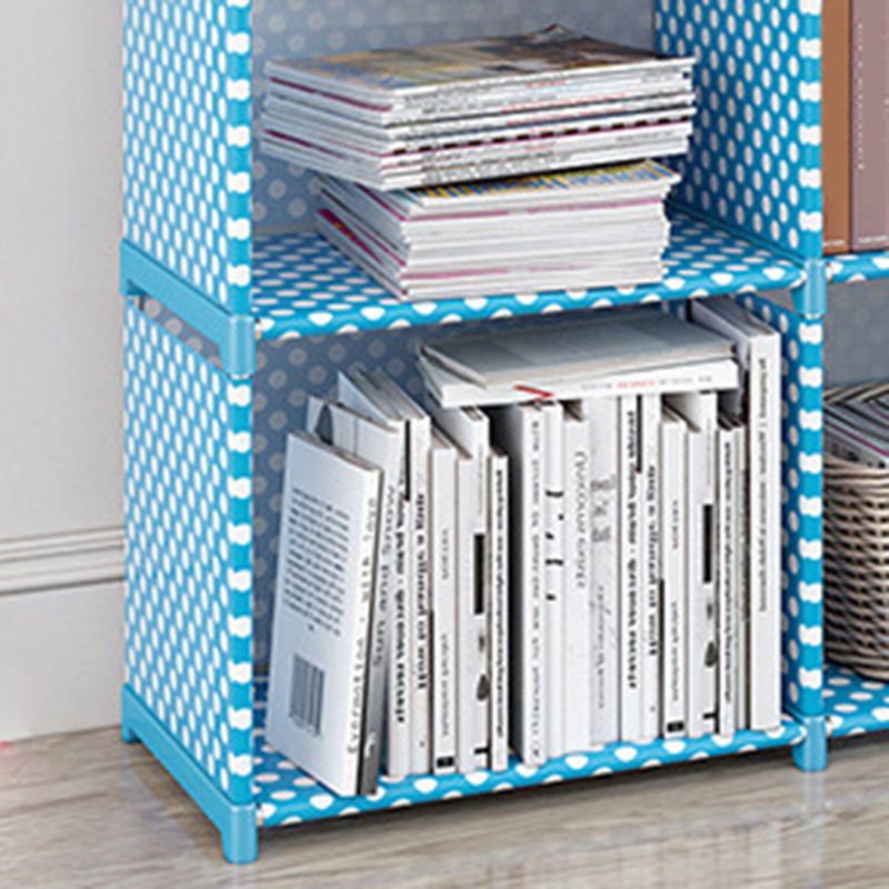 Estantes de estantería de estante de metal contemporánea incluida estantería de espalda cerrada