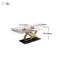 Stone Top Dining Table Modern Rectangle Dining Table with Gold Pedestal Base Clearhalo ' dining_table' 'Dining Tables & Seating' 'Dining Tables' 'furn' 'furn_dining_table' 'Furniture' 'furniture_dining_table' 'Kitchen & Dining Furniture' 'kitchen&dining_furn' 'kitchen' 'kitchen_dining_table' 1200x1200_2214677f-3d0f-4e21-a6a4-e3fcd41d234c