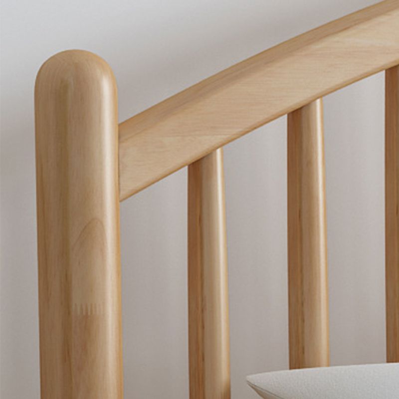 Letto scandinavo largo 84,65 pollici telaio in legno massiccio con testiera