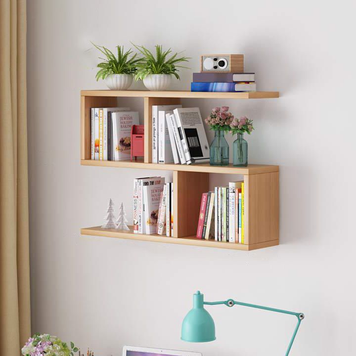 Solid Wood Bookshelf Contemporary Style Wall Mounted Bookcase for Office Home Clearhalo 'Bookcases' 'furn' 'furn_bookcases' 'Furniture' 'furniture_bookcases' 'Office Furniture' 1200x1200_221515cf-f6ec-40af-92f3-a9d6e816a2fe