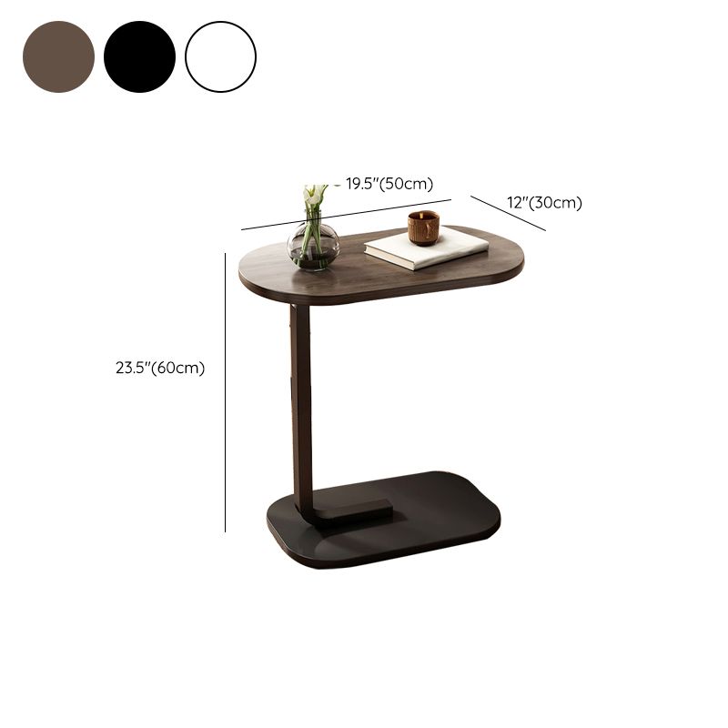 Tavolo laterale C contemporaneo Tabella accento laterale Tavolo d'angolo in metallo