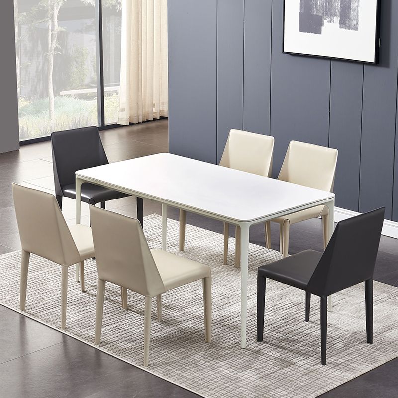 Contemporary Kitchen Dining Chairs Faux Leather Dining Chairs Clearhalo 'Dining Chairs' 'Dining Tables & Seating' 'dining_chair' 'furn' 'furn_dining_chair' 'Furniture' 'Kitchen & Dining Furniture' 1200x1200_2216bd03-2096-4f90-b0a8-e16d4b161d2a