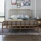 Luxe low profile bedframe metalen standaardbed met hoofdeinde met hoofdeinde