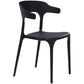 Modern Style Plastic Side Chair Open Back Dining Side Chair 17"x18"x30" Clearhalo 'Dining Chairs' 'Dining Tables & Seating' 'dining_chair' 'furn' 'furn_dining_chair' 'Furniture' 'furniture_dining_chair' 'Kitchen & Dining Furniture' 1200x1200_221830c5-9521-4336-913c-54f708f5b8eb