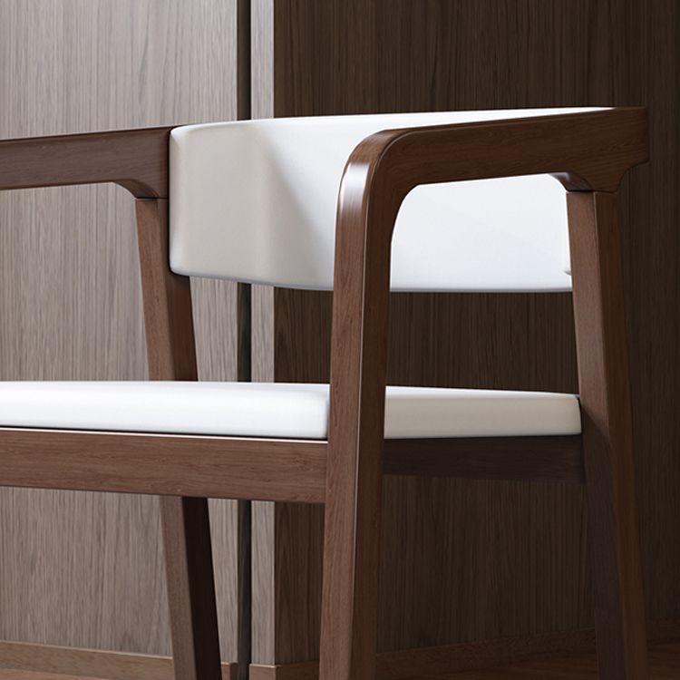 Home Scandinavian Style Wood Dining Chair Open Back Dining Chair with Arm Clearhalo ' kitchen&dining_furn' 'Dining Chairs' 'Dining Tables & Seating' 'dining_chair' 'furn' 'furn_dining_chair' 'Furniture' 'furniture_dining_chair' 'Kitchen & Dining Furniture' 'kitchen' 1200x1200_2219c6a3-70c9-4edf-be4d-9e7df78001b1