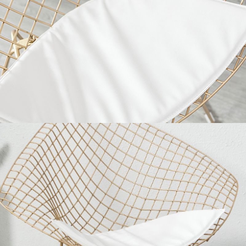 Industriële stijl armstoel kruis achterzijde metalen stoel voor eetkamer