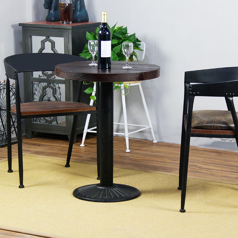 Modern Solid Wood Dining Table Metal Pedestal Base Dining Table for Home Use Clearhalo 'Dining Tables & Seating' 'Dining Tables' 'dining_table' 'furn' 'furn_dining_table' 'Furniture' 'Kitchen & Dining Furniture' 1200x1200_221c9279-dbb9-4ece-88cd-48cd4d9336ac
