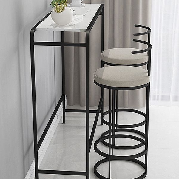 Industrial Pub Dining Set 1/3 Pieces Rectangular Table and Stool Clearhalo 'Bar Furniture' 'furn' 'furn_home_bar_bar_sets' 'Furniture' 'Home Bars & Bar Sets' 'home_bar_bar_sets' 'Kitchen & Dining Furniture' 1200x1200_221ca07c-6d6b-4da2-bffa-6675fda5d641