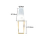 Rectangle White Top Counter Table Metal Legs Glam Style Bar Table, Only Table Clearhalo 'Bar Furniture' 'Bar Tables' 'bar_tables' 'furn' 'furn_bar_tables' 'Furniture' 'furniture_bar_tables' 'Kitchen & Dining Furniture' 1200x1200_221d3c70-4425-410c-9f6a-cbfbe55ef41f