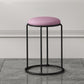 Modern Ottoman Leather Upholstered Tear Resistant Round Ottoman with Chair Legs