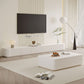 Console de support moderne avec rangement fermé, console multimédia TV avec 6 tiroirs