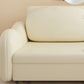 Glam Style Beige Futon Sleeper Sofa with Pillow Back in Velvet Clearhalo 'furn' 'furn_futons' 'Furniture' 'Futons & Daybeds' 'Futons' 'Living Room Furniture' 1200x1200_222002ca-8381-4d99-b3f5-9521f3e8f9b1