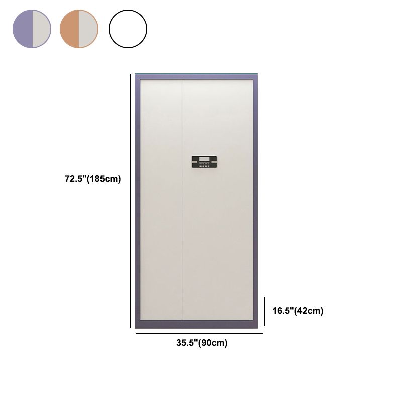 Contemporary File Cabinets Metal Frame Vertical File Cabinet with Lock Clearhalo 'Filing Cabinets' 'filling_cabinets' 'furn' 'furn_filling_cabinets' 'Furniture' 'Office Furniture' 1200x1200_222518cd-732e-4e5b-8ad9-036adf713d9a
