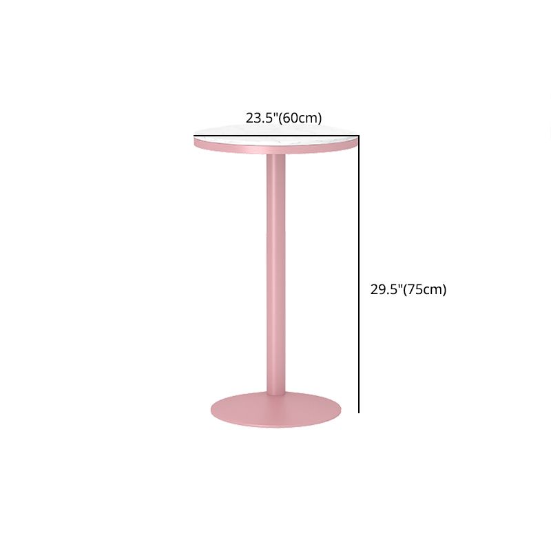 Stone Bar Dining Table Modern Bar Table with Iron Base for Dining Room Clearhalo 'Bar Furniture' 'Bar Tables' 'bar_tables' 'furn' 'furn_bar_tables' 'Furniture' 'furniture_bar_tables' 'Kitchen & Dining Furniture' 1200x1200_22256d3d-bb2b-4d90-b582-1efad9a4b523