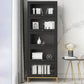 Glam Vertical Standard Bookcase Manufactured Wood Bookcase with Glass Doors Clearhalo 'Bookcases' 'Furniture' 'furniture_bookcases' 'kitchen' 'kitchen_bookcases' 'Living Room Furniture' 'Office Furniture' 1200x1200_22268752-a08b-4dbd-a659-b571c06f8b8f