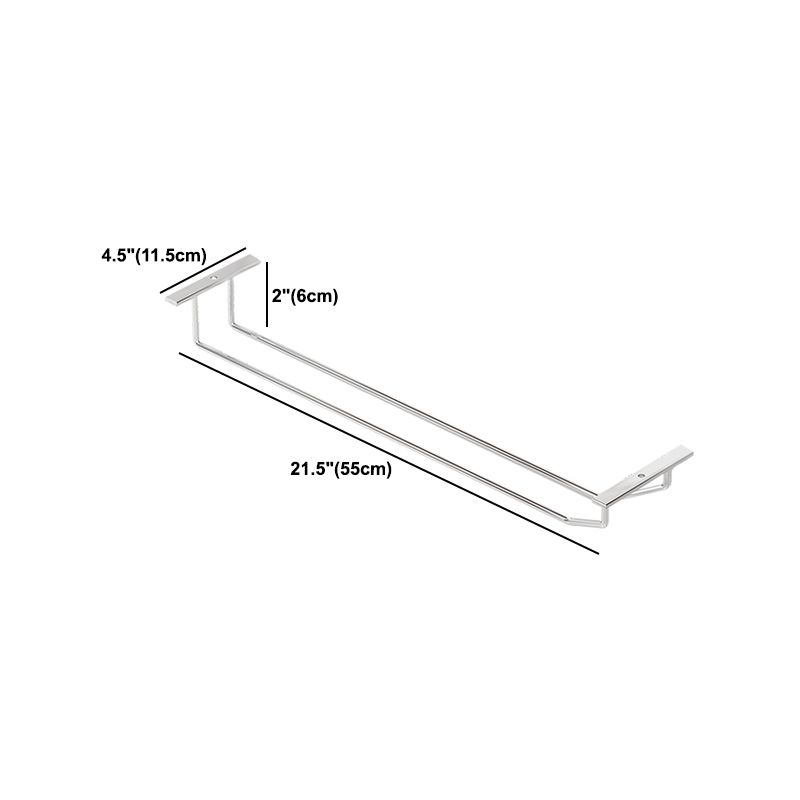 Porta moderna in vetro e stelo in vetro di vino in metallo in Chrome