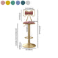 Adjustable Glam Bar Stool Footrest Low Back Upholstered Indoor Counter Stool Clearhalo 'Bar Furniture' 'Bar Stools' 'bar_stools' 'furniture_bar_stools' 'Kitchen & Dining Furniture' 'kitchen&dining_furn' 'kitchen' 'kitchen_furn' Furniture' 1200x1200_2229540d-d9ce-4244-aeff-fa515756cbb2