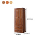 Traditionele garderobe armoire massief houten garderobe kast met planken