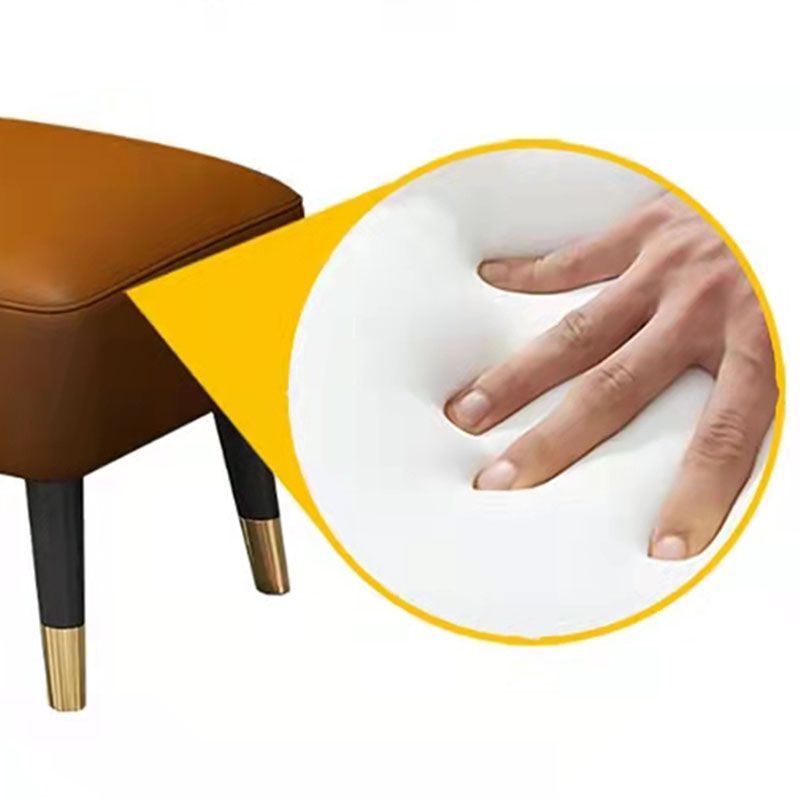 Quadratische glamourige, wasserfeste reine Farbe echter Lederwürfel Osmanischer Osmanisch