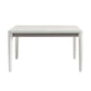 Contemporary Dining Table for Home White Dinette Table with Wooden Frame