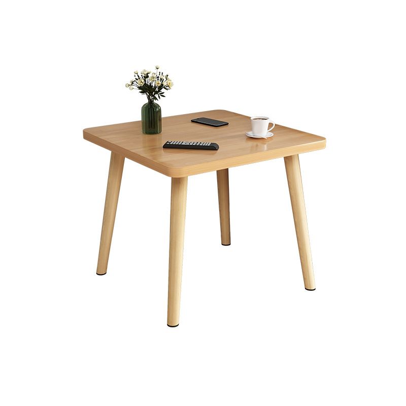Scandinavo da 16,5 pollici in legno alto tavolo quadrata 4 gambe tavolino