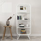 Metal Glam Book Shelf Closed Back Shelf Bookcase with Shelves