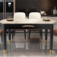 Round Extendable Dining Table Modern Stone Dining Table with Solid Wood Base Clearhalo 'Dining Tables & Seating' 'Dining Tables' 'dining_table' 'furn' 'furn_dining_table' 'Furniture' 'Kitchen & Dining Furniture' 1200x1200_222e3d04-ee08-4791-88ba-c97f2f47d09d