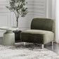 Corduroy 25.98" Wide Armless Chair Basic Four Leg Chair for Living Room Clearhalo 'Accent Chairs' 'accent_chairs' 'Chairs & Seating' 'furn' 'furn_accent_chairs' 'Furniture' 'Living Room Furniture' 1200x1200_2232f16c-568f-414e-a20a-0c68cd12fb2f
