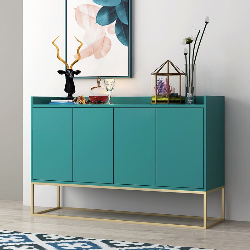 Matte Finish Pine Wood Buffet Modern Indoor Sideboard with Metal Legs Clearhalo 'buffet_sideboard' 'Buffets & Sideboards' 'furn' 'furn_buffet_sideboard' 'Furniture' 'Kitchen & Dining Furniture' 1200x1200_22334e26-a8f1-4bfa-b871-71c073f45dc7