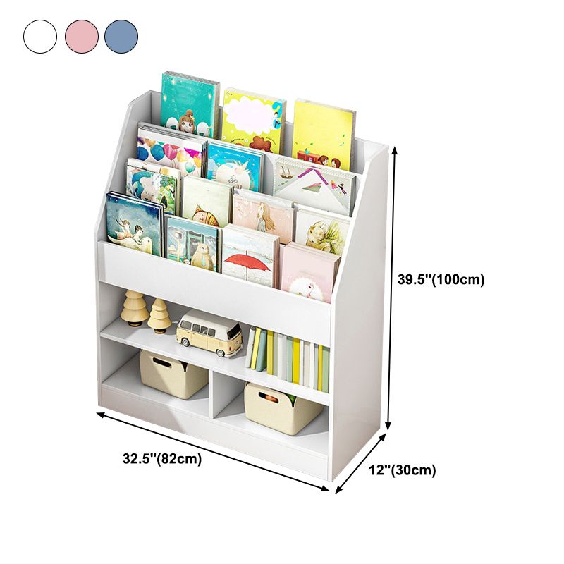 Scandinavian Style Bookshelf Engineer Wood Bookcase for Office
